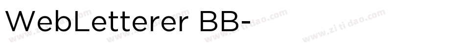 WebLetterer BB字体转换